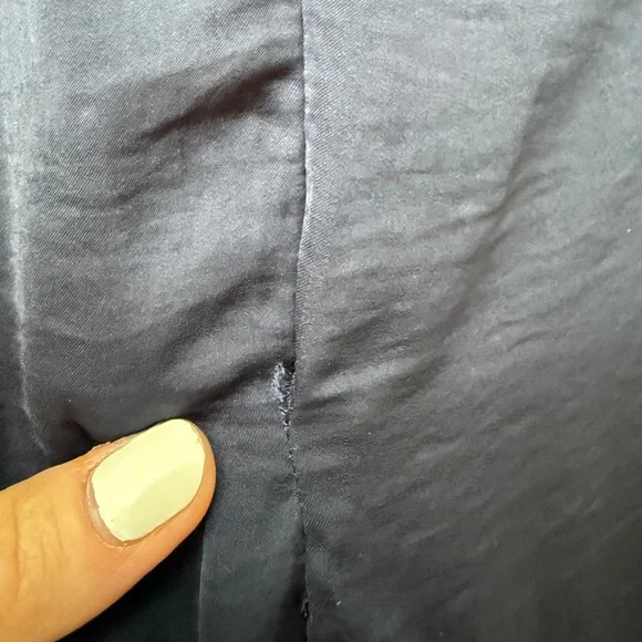 Topshop Navy Long Sleeve Twisted Front Maxi Dress Elegant & Formal Gown Size 6 - Picture 13 of 14